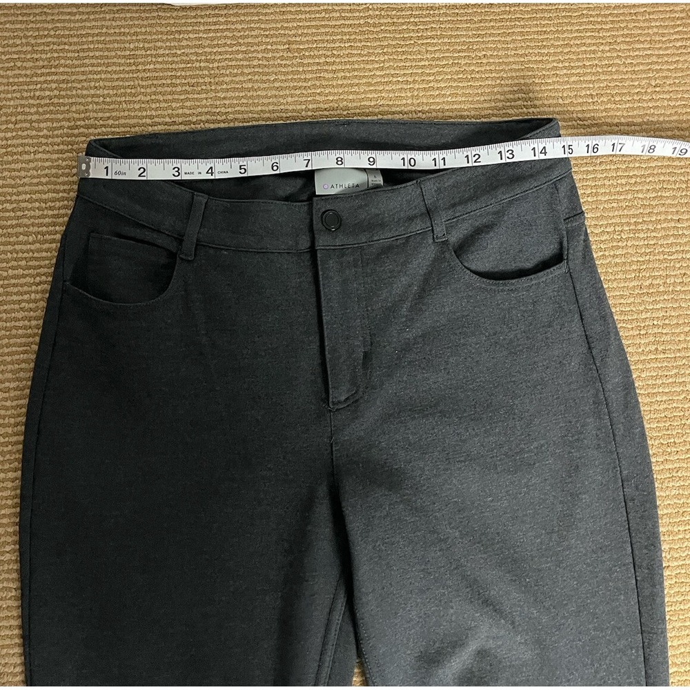Athleta‎ Women's Avenue Ponte Skinny Pants Size 8 Dark Gray Stretch Pockets - Picture 3 of 10